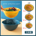 Kitchen vegetable drain basket living room fruit bowl